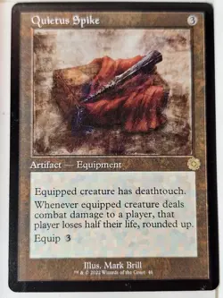 Quietus Spike - Retro Frame - The Brother's War - Magic the Gathering MTG Nice! - Image 1