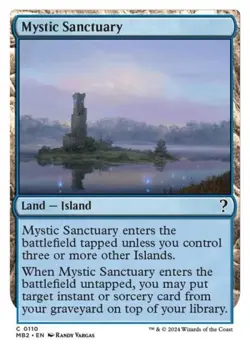 MTG English Mystic Sanctuary (White Border) NM Normal Mystery Booster 2 - Image 1
