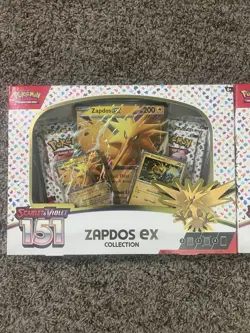 Pokemon Scarlet Violet 151 Zapdos EX Collection New Sealed TCG Box - Image 1