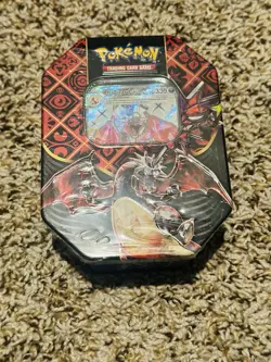 Pokemon TCG: Scarlet & Violet Paldean Fates Charizard EX Tin New Factory Sealed! - Image 1