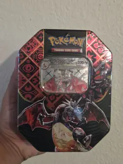 Pokemon TCG: Scarlet & Violet Paldean Fates Charizard EX Tin New Factory Sealed! - Image 1