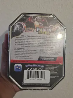 Pokemon TCG: Scarlet & Violet Paldean Fates Charizard EX Tin New Factory Sealed! - Image 3