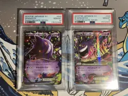 PSA 10 Gengar EX M Gengar EX 033 034 Set Japanese XY Holo Rare Pokemon Cards - Image 1