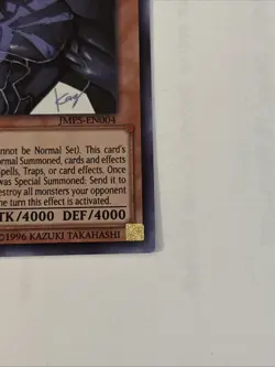 Yugioh Obelisk The Tormentor JMPS-EN004 Ultra Rare Limited Edition NM - Image 5
