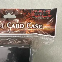 VINTAGE 1996 YUGIOH KONAMI 96KT DUELIST BLACK CARD CASE DECK BOX SEALED NEW!! - Image 5