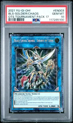 Yugioh Black Luster Soldier - Soldier of Chaos OP17-EN003 Ultimate Rare PSA 10 - Image 1