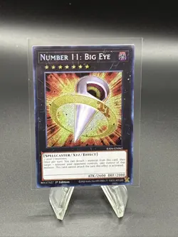 Yugioh Number 11: Big Eye RA04-EN062 1st Edition Secret Rare LP - Image 1