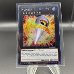 Yugioh Number 11: Big Eye RA04-EN062 1st Edition Secret Rare LP - Image 1