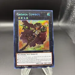 Gagaga Cowboy - Secret Rare 1st Edition RA04-EN064 - NM - YuGiOh - Image 1