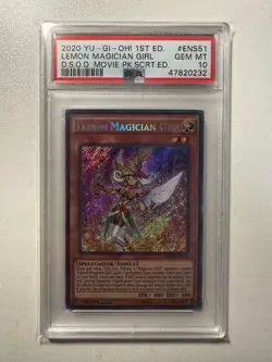 Lemon Magician Girl Yugioh 2020 MVP1-ENS51 Secret Rare 1st Edition PSA 10 - Image 1