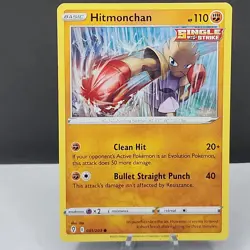 Hitmonchan 081/203 Battle Styles Holo Rare Pokemon TCG Card - Image 1
