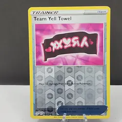 Team Yell Towel 063/072 Shining Fates Holo Trainer Item Pokemon Card - Image 1