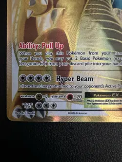 Pokemon TCG Dragonite-EX Evolutions Full Art Holo Card 106/108 Ultra Rare - Image 5