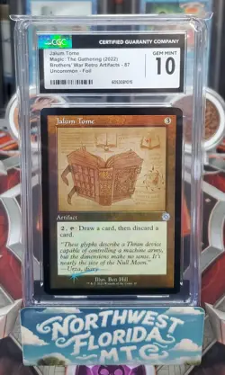 Graded MTG Card - CGC Gem Mint 10 - BRO - Jalum Tomb (Foil) Retro Frame - Image 1