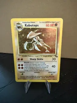 Pokemon TCG Kabutops Holo Rare Card 9/62 Fossil - Image 1