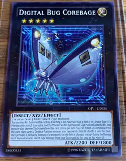 Digital Bug Corebage SHVI-EN055 Yu-Gi-Oh! Card Light Play Unlimited - Image 1