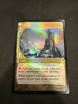 MTG English Command Tower (Future Sight) NM Foil Mystery Booster 2 - Image 1