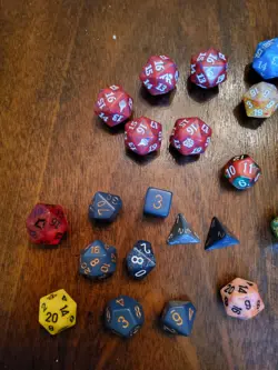 Lot Of Magic The Gathering D&D Dice D20 MTG Die - Image 2