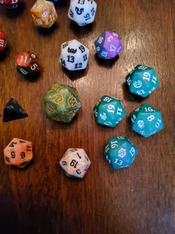 Lot Of Magic The Gathering D&D Dice D20 MTG Die - Image 4