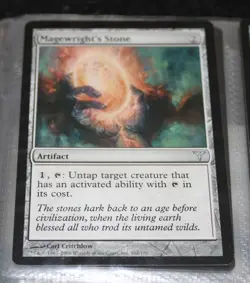 MTG Magewright's Stone LP Light Play Dissension [63] - Image 1