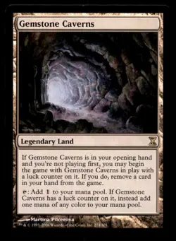 MTG Gemstone Caverns LP Light Play Time Spiral [62] - Image 1