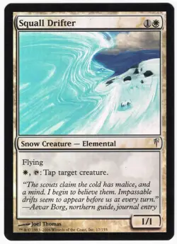 Squall Drifter 2006 Coldsnap FOIL White Common Snow Creature MTG NM AZ1 - Image 1