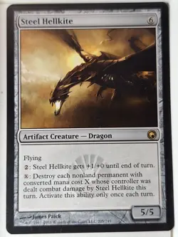 Steel Hellkite - FOiL - Prerelease Promo - Magic the Gathering MTG Nice! - Image 1