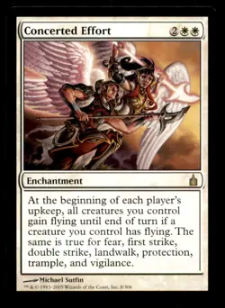 MTG Concerted Effort LP Light Play Ravnica: City of Guilds [50] - Image 1
