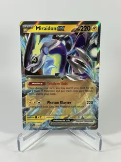 2023 Miraidon EX SVP028 Black Star Promo Scarlet Violet Holo Pokemon TCG - Image 1