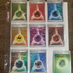 Pokemon White Flare Black Bolt FULL Holo Energy Set - Image 1