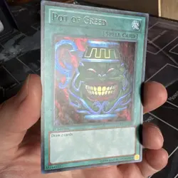 yugioh Pot Of Greed LCYW-EN059 1st Ed Secret Rare VLP - Image 3