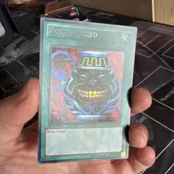 yugioh Pot Of Greed LCYW-EN059 1st Ed Secret Rare VLP - Image 4