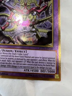 YUGIOH! CRIMSON NOVA TRINITY THE DARK CUBIC LORD GOLD RARE-1ST EDITION-MVP1-EN - Image 3