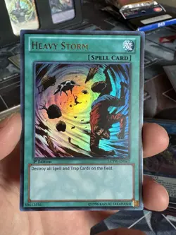Yugioh Heavy Storm LCYW Ultra Rare 1st Edition Card NM - Image 1