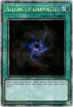 Yugioh! Allure of Darkness RA03-EN030 Quarter Century Secret Rare 1st Edition NM - Image 1
