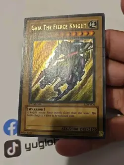 YUGIOH GAIA THE FIERCE KNIGHT LOB-006 ULTRA LIGHT PLAYED 1ST EDITION CHECK PICTU - Image 4