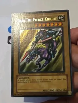 YUGIOH GAIA THE FIERCE KNIGHT LOB-006 ULTRA LIGHT PLAYED 1ST EDITION CHECK PICTU - Image 5