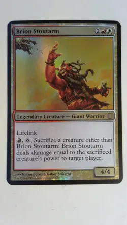 Oversized - Brion Stoutarm Foil English Mtg Card Magic Commander Jumbo - - Image 1