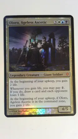Oversized - Oloro, Ageless Ascetic Foil English Mtg Card Magic Commander Jumbo - - Image 1