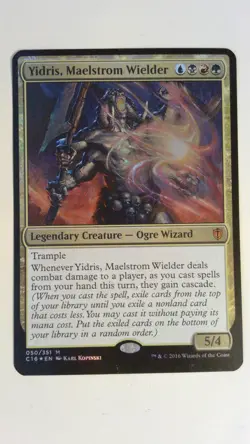 Oversized - Yidris, Maelstrom Wander Foil English Mtg Card Magic Commander Jumbo - Image 1