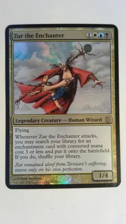 Oversized - Zur the Enchanter Foil English Mtg Card Magic Commander Jumbo - - Image 1