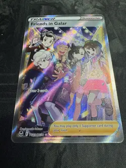 Pokemon English TCG Card Silver Tempest Trainer Gallery Friends in Galar TG23 - Image 2