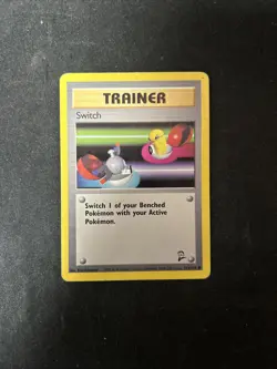 Switch 123/130 Base Set 2 Common Pokemon Card D5 - Image 1