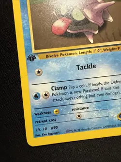 Pokemon TCG Gym Heroes 1st Edition Misty's Shellder Card 89/132 - Image 4