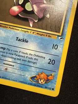 Pokemon TCG Gym Heroes 1st Edition Misty's Shellder Card 89/132 - Image 5