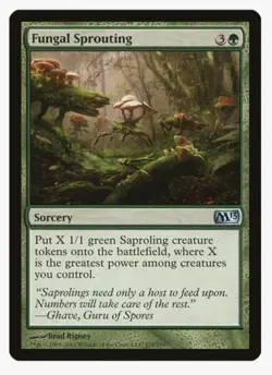 Fungal Sprouting #178 M13 Magic Card In Protective Sleeve - Image 1