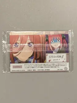 Miku Nakano - S 10 - The Quintessential Quintuplets - Wafer / Itajaga Card - Image 2