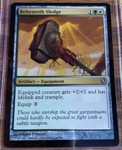 MTG magic cards 1x Behemoth Sledge Commander 2013 Light Play, English - Image 1