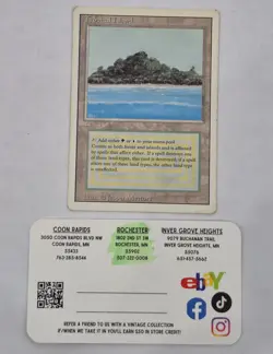 Rare MTG Tropical Island Revised Edition Magic The Gathering Card Lightly Played - Image 1