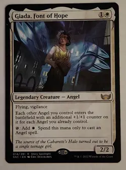 Giada, Font of Hope MTG FDN or SNC RARE NM 1x Angel Mana Dork MonoWhite - Image 2